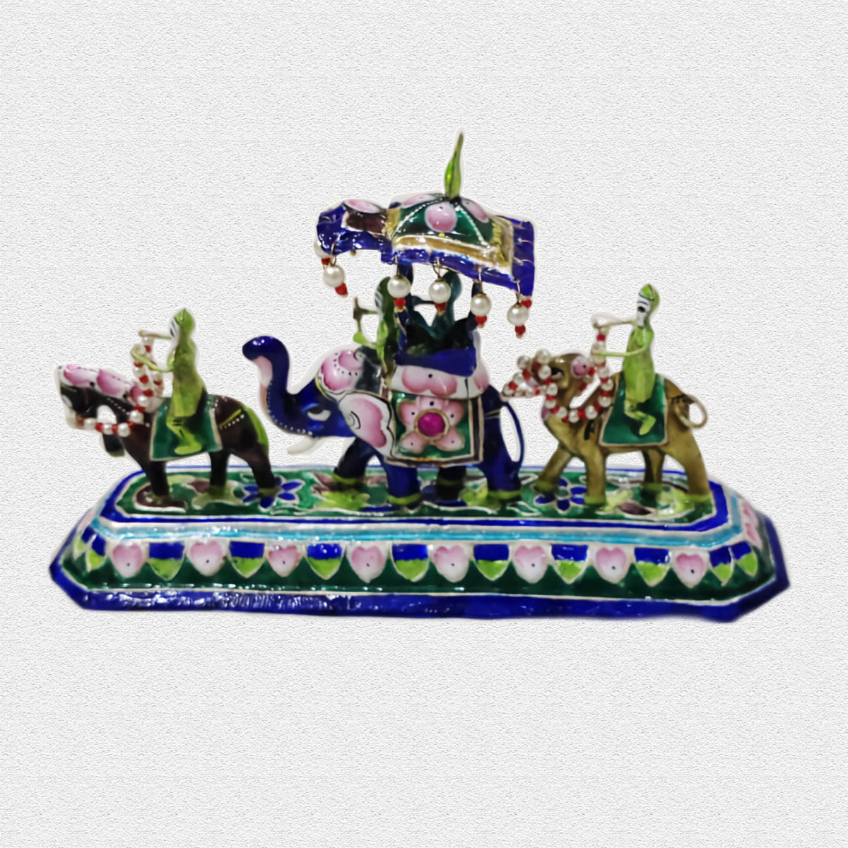 Barat Set No. 7 — Gulabi Meenakari Wedding Procession (Varanasi)