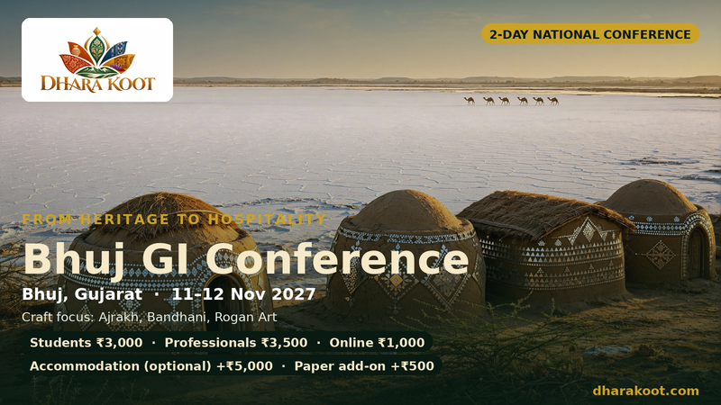 Bhuj GI Conference — From Heritage to Hospitality · 11–12 Nov 2027