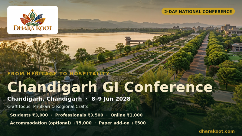 Chandigarh GI Conference — From Heritage to Hospitality · 8–9 Jun 2028