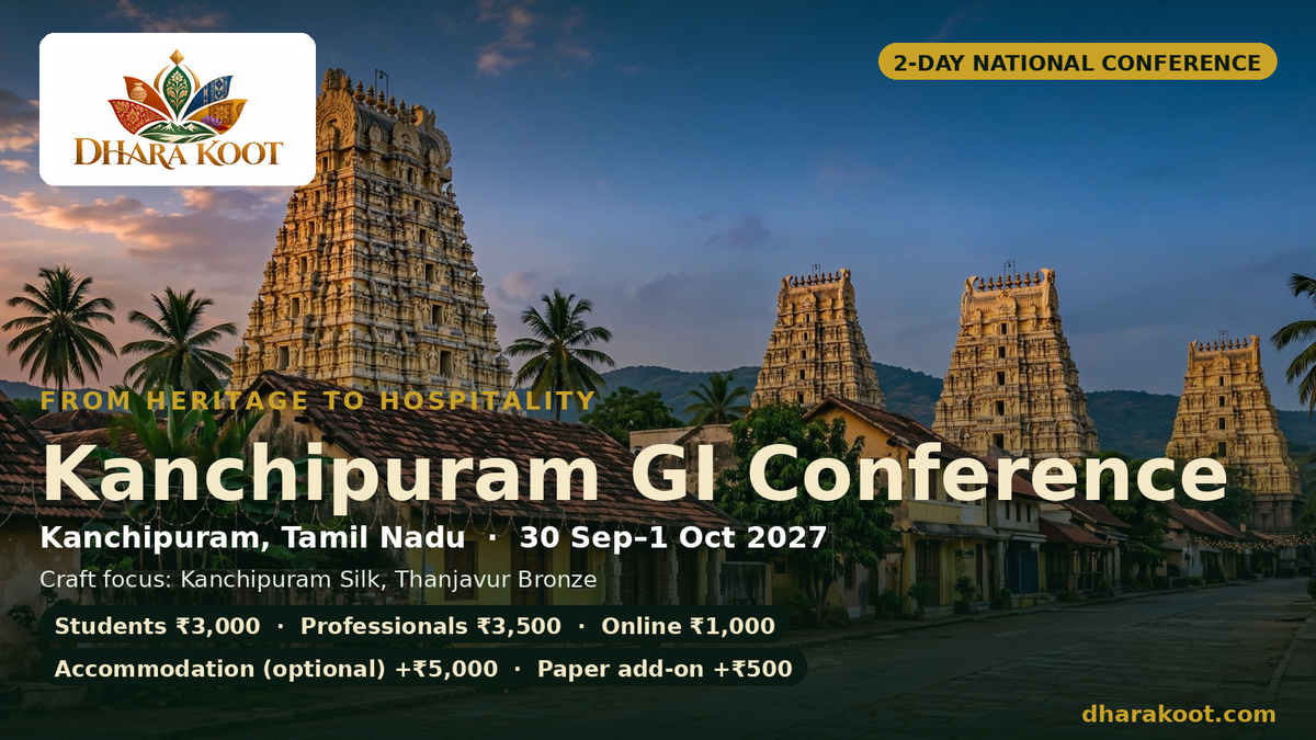 Kanchipuram GI Conference — From Heritage to Hospitality · 30 Sep–1 Oct 2027