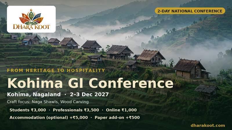 Kohima GI Conference — From Heritage to Hospitality · 2–3 Dec 2027