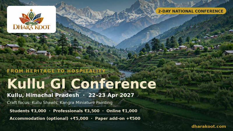 Kullu GI Conference — From Heritage to Hospitality · 22–23 Apr 2027