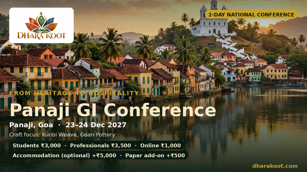 Panaji GI Conference — From Heritage to Hospitality · 23–24 Dec 2027