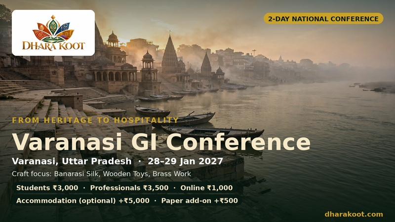 Varanasi GI Conference — From Heritage to Hospitality · 28–29 Jan 2027