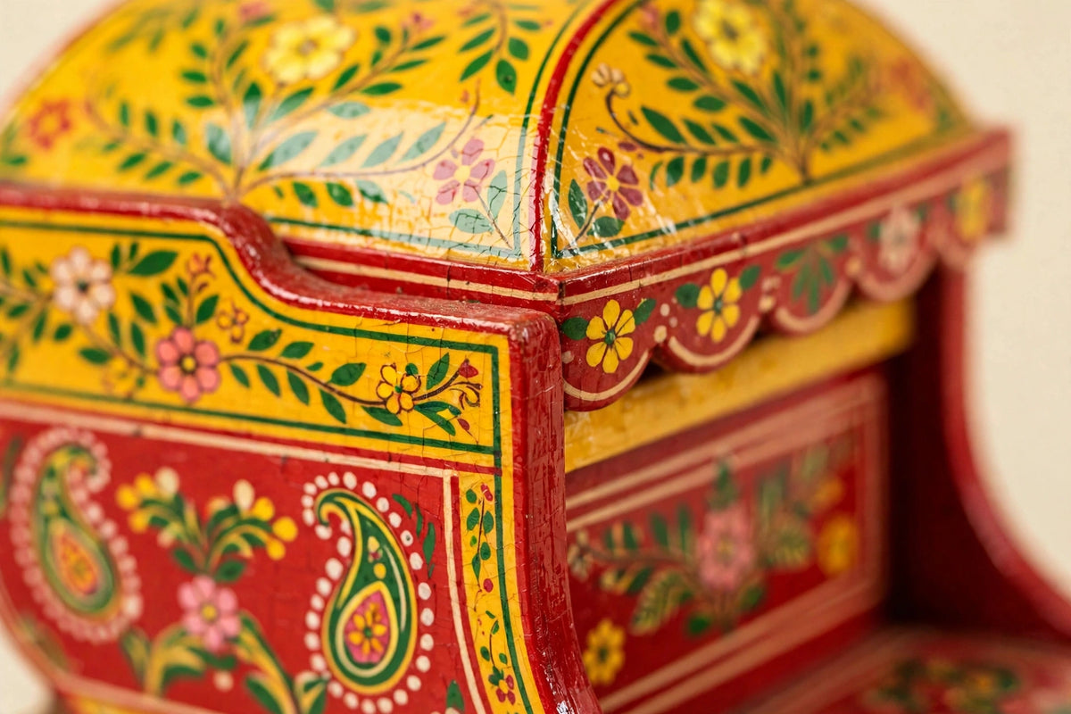 Wooden Rickshaw — Handcrafted Varanasi Toy & Decor